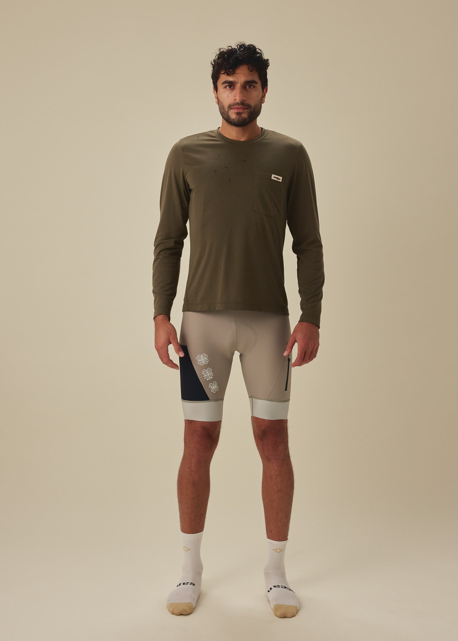 Men's Solution Two Cargo Bibs - Pumice