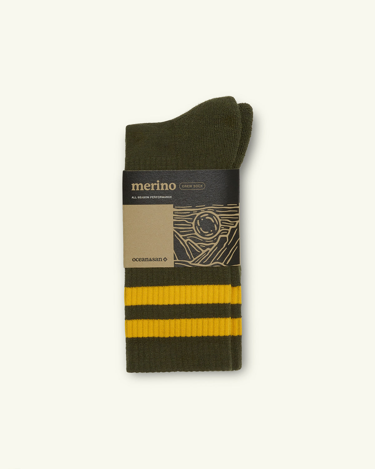 Merino Socks - Olive