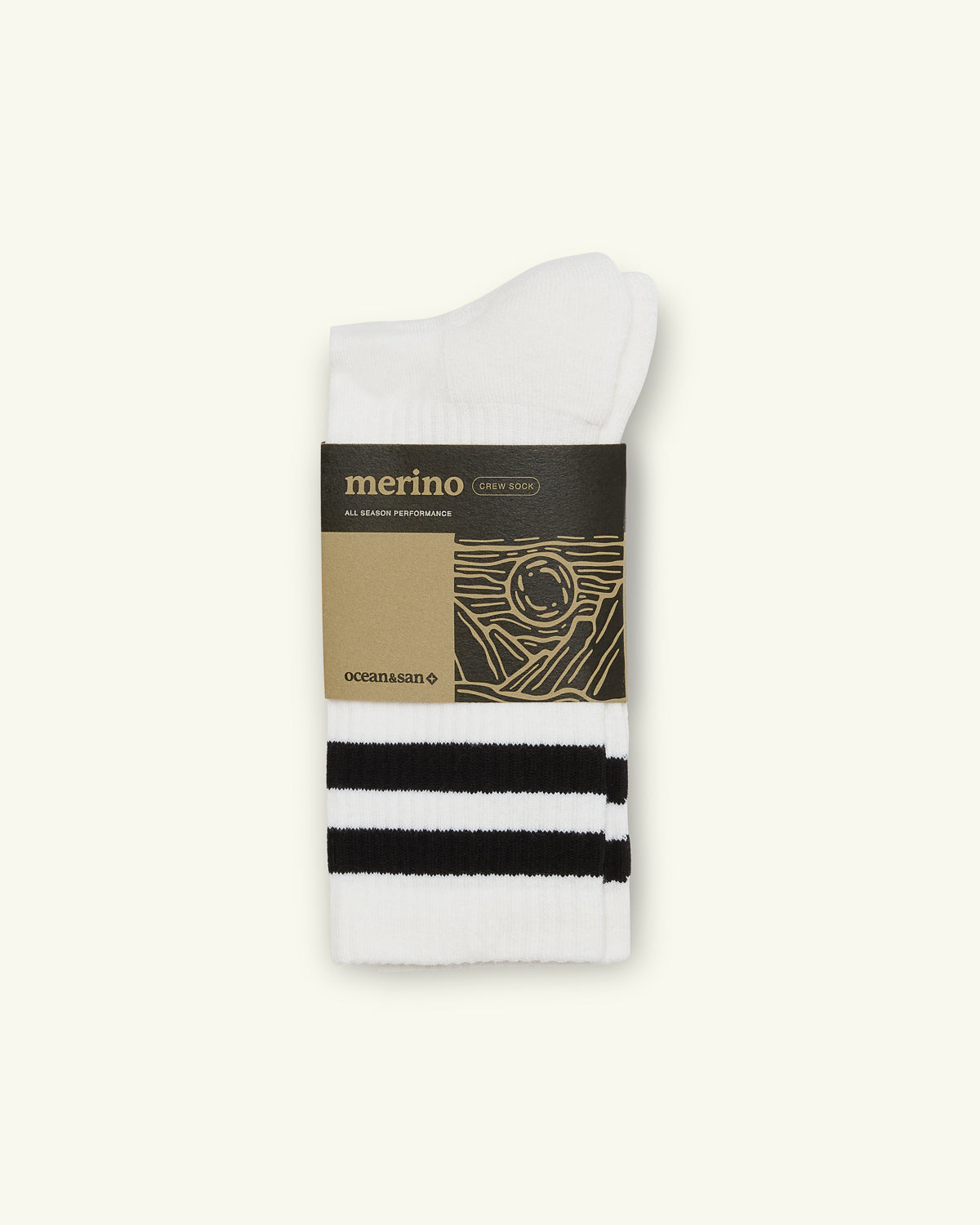 Merino Socks - White