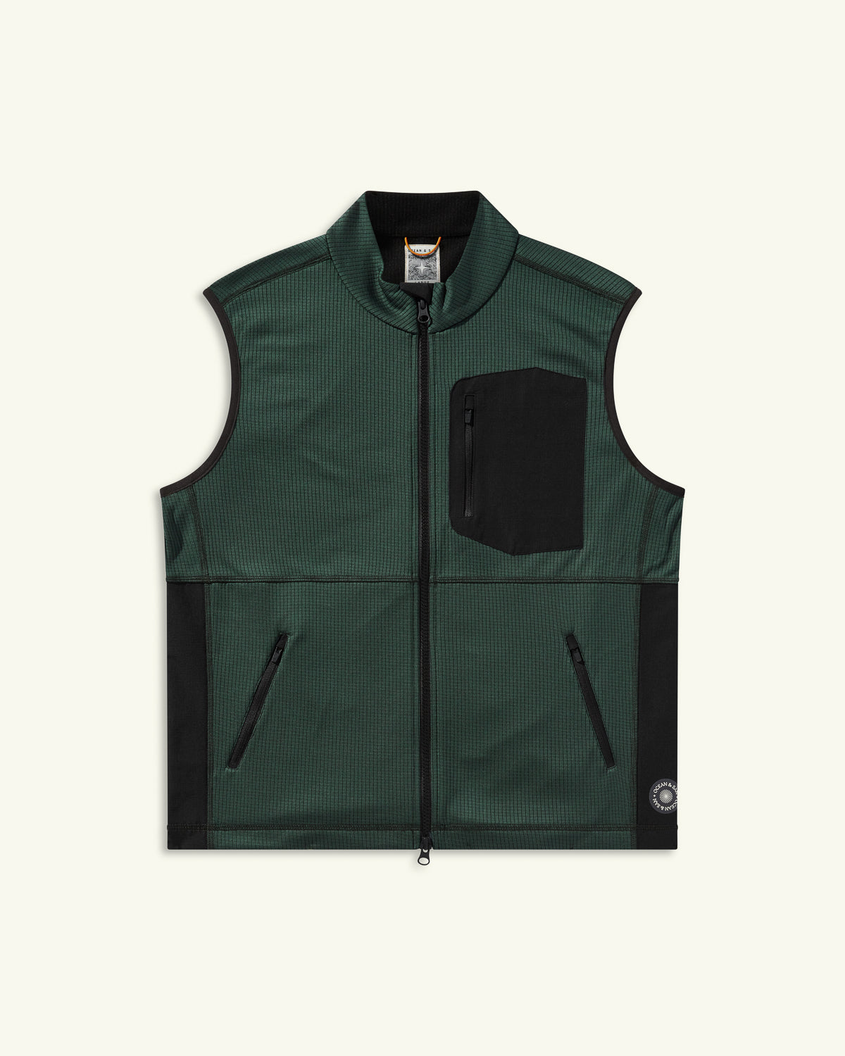 トップス WIND AND SEA WDS Palm Tree Fleece Vest ThermaGrid Vest - Balsam - Ocean and San