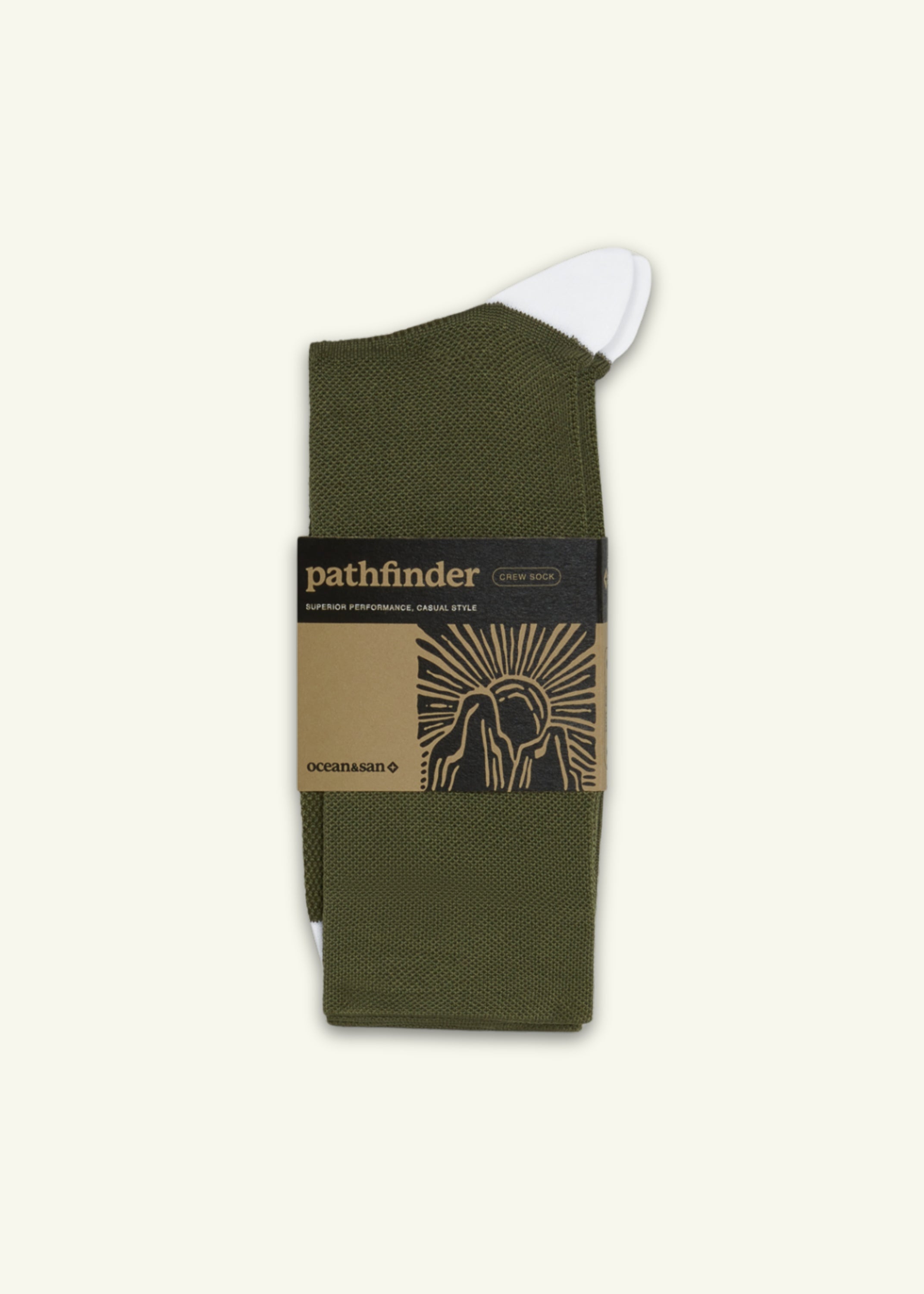 Pathfinder Socks - Olive
