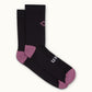 Pathfinder Socks - Black and Mauve - XL