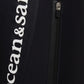black cargo bib shorts zipper pocket